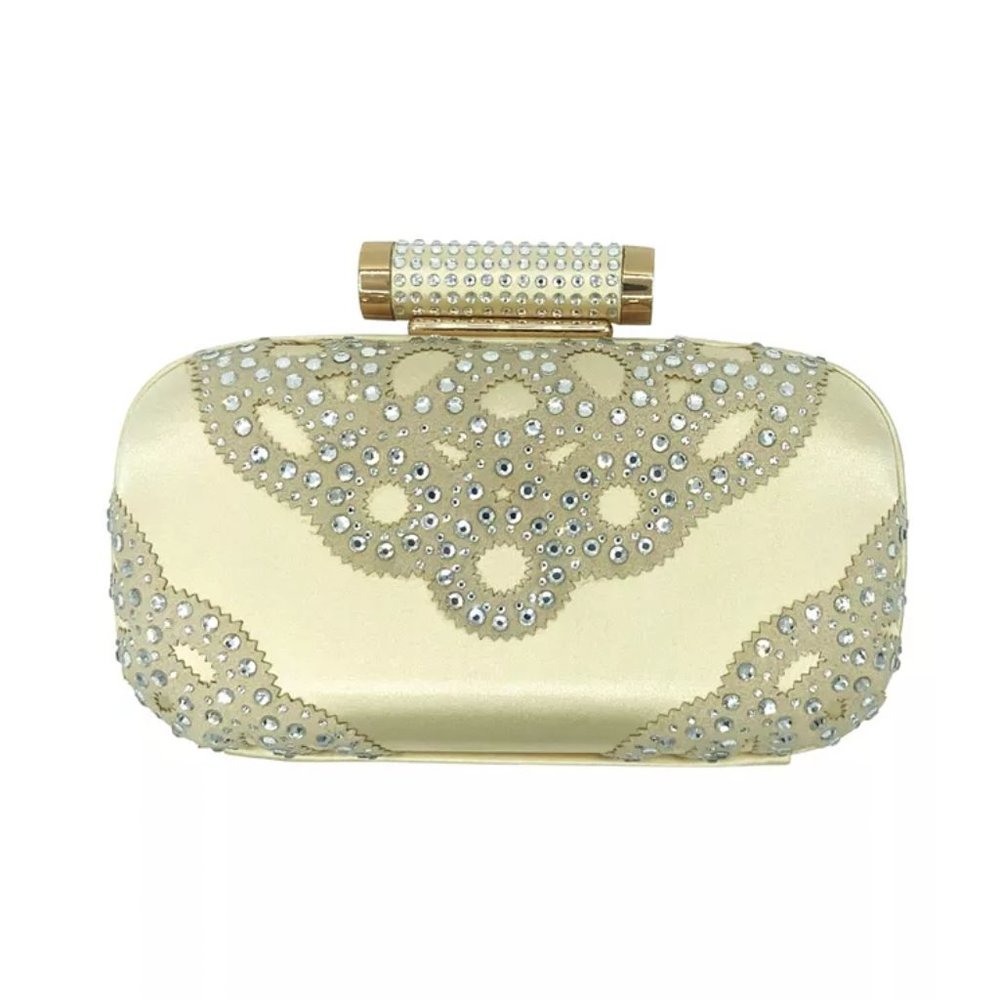 Badgley Mischka Evening Clap Clutch Handbag